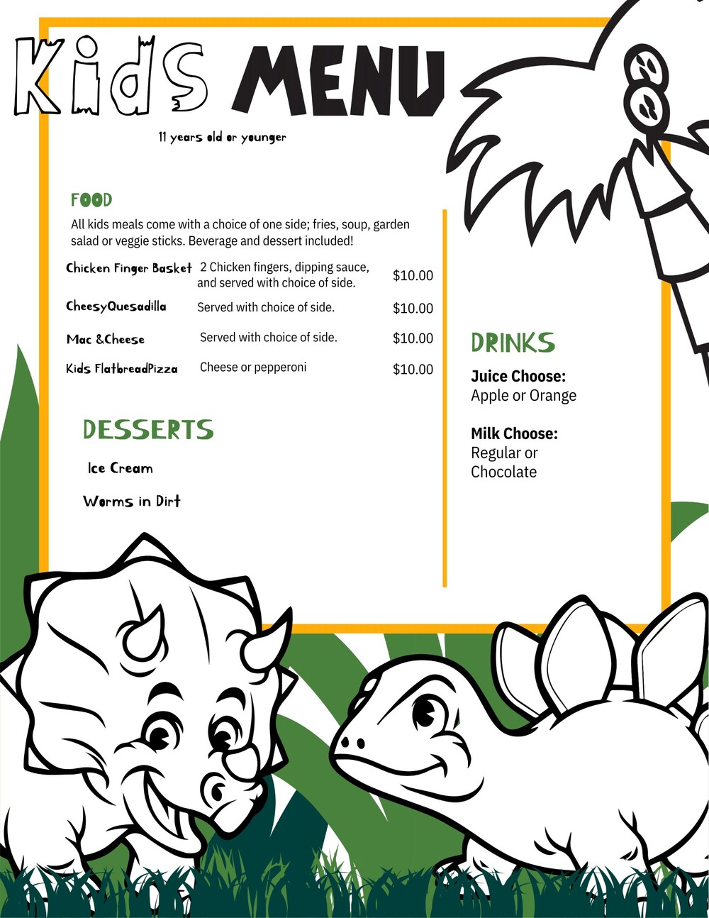 Kids Menu